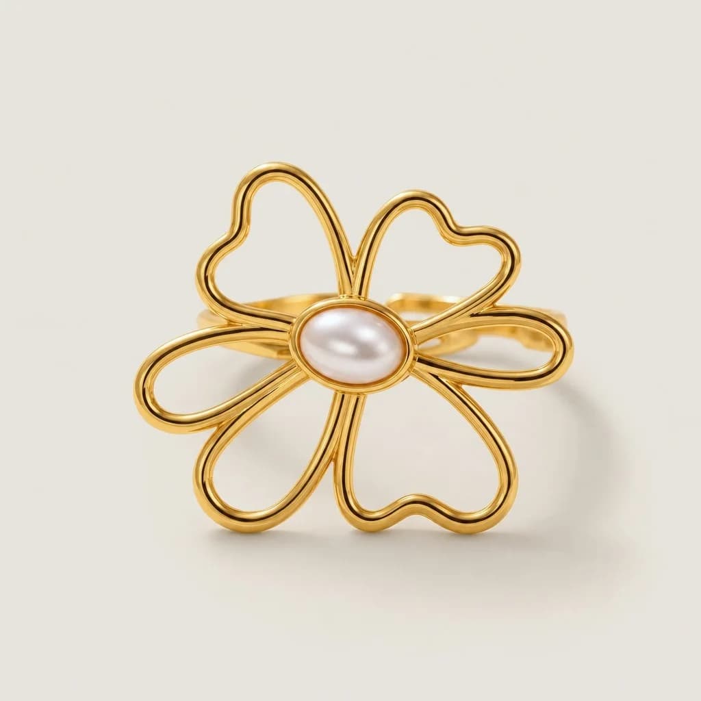 Bloom Pearl Ring, studio shot