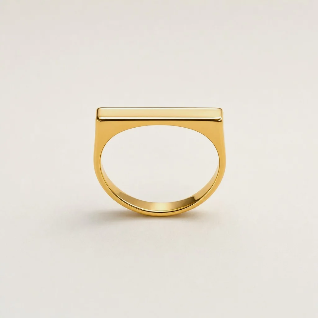 Horizon Gold Ring, studio shot