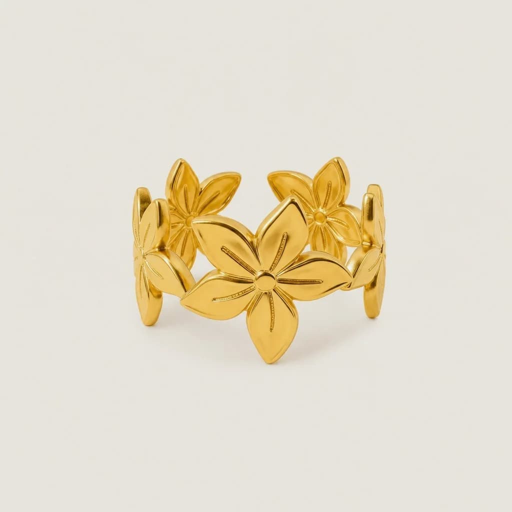Petal Crown Ring, studio shot