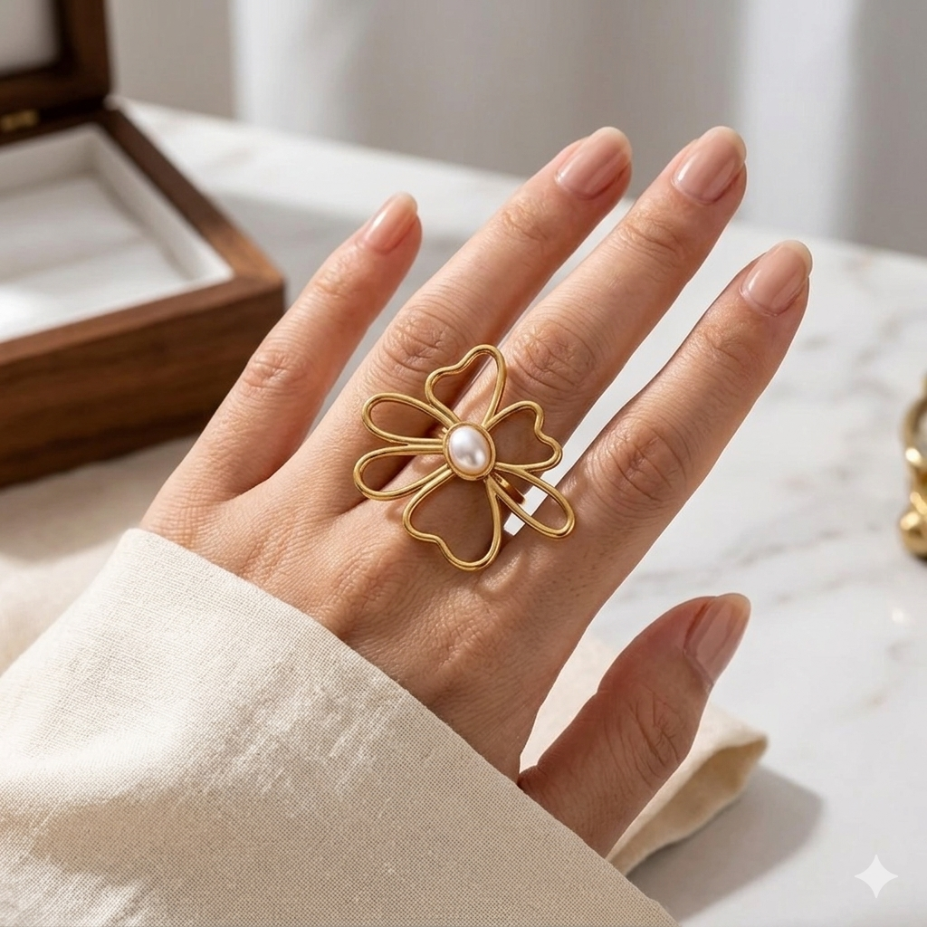 Bloom Pearl Ring