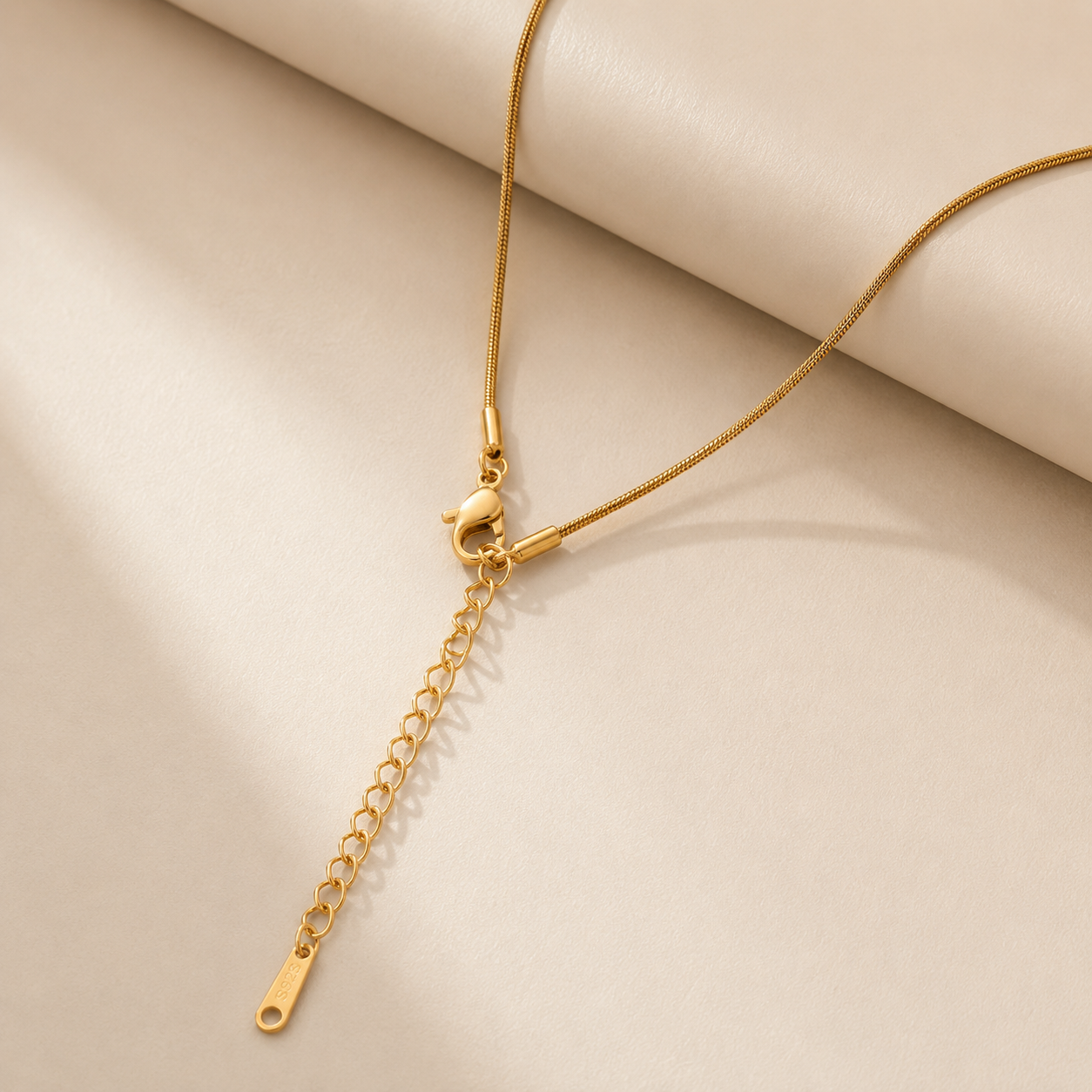 Gold Snake Chain Necklace — 18K Gold Plated Stainless Steel