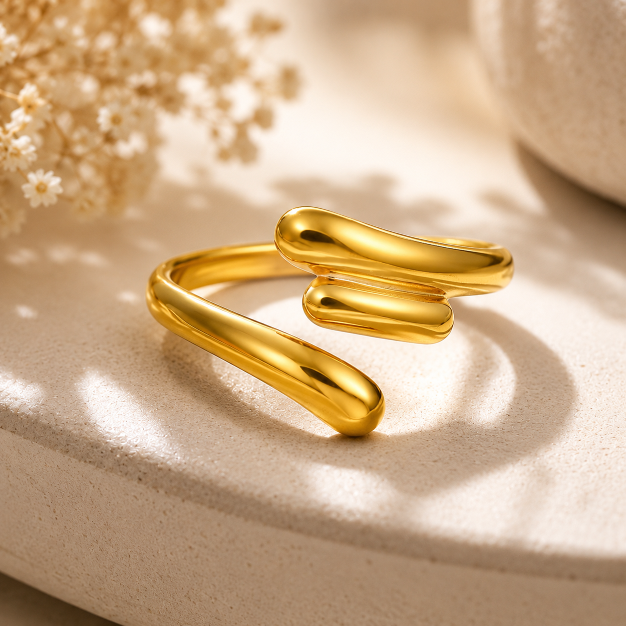 Golden Drop Ring