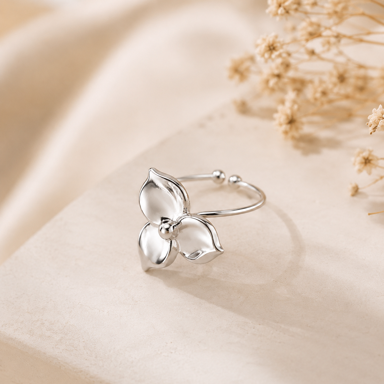 Sun and Moon Bloom Ring