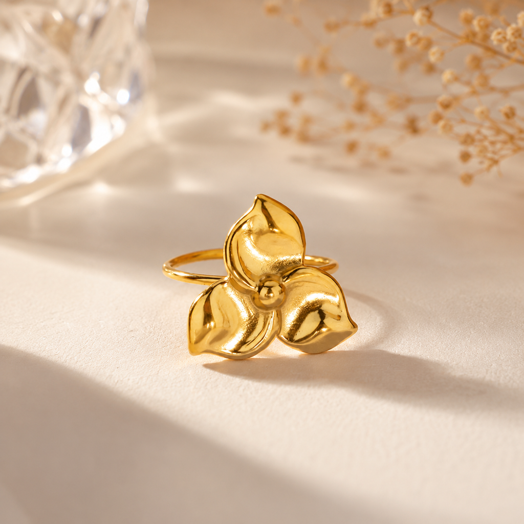 Sun and Moon Bloom Ring