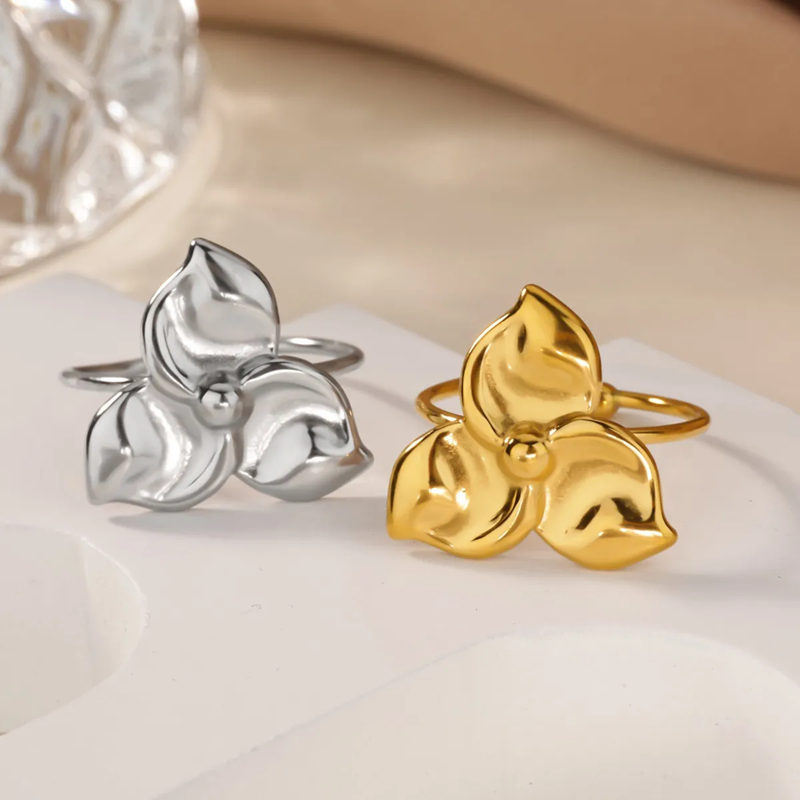 Sun and Moon Bloom Ring
