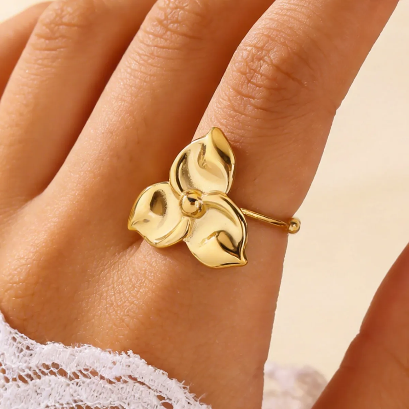 Sun and Moon Bloom Ring