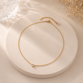 Serene Whisper Dot Necklace — 18K Gold Plated | Unisex